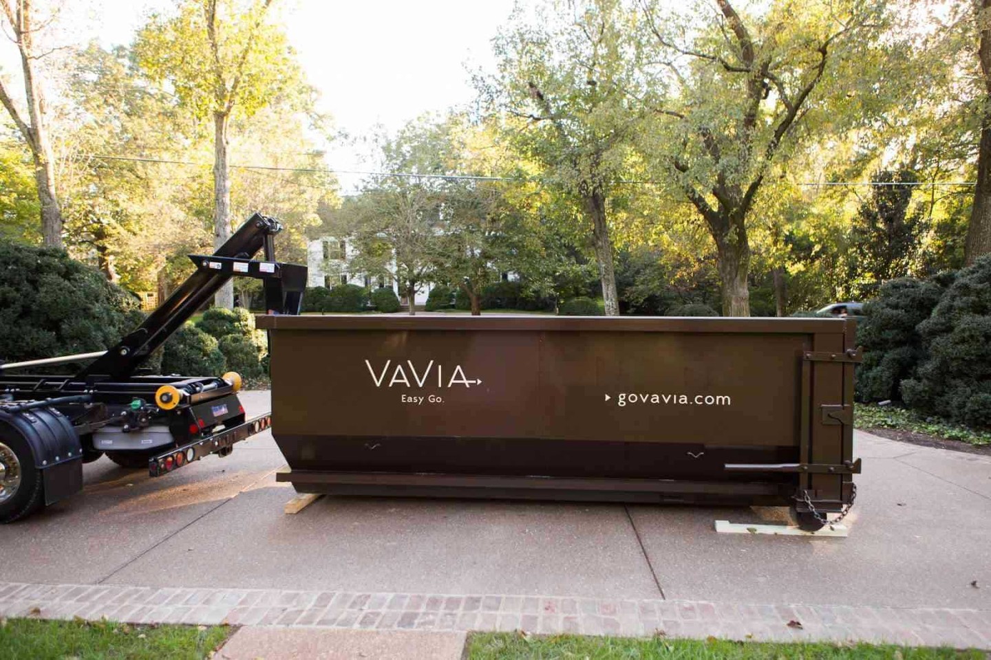 Our earth-tone dumpsters 